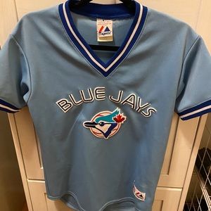 Majestic Baby Blue Jays Jersey Size Large